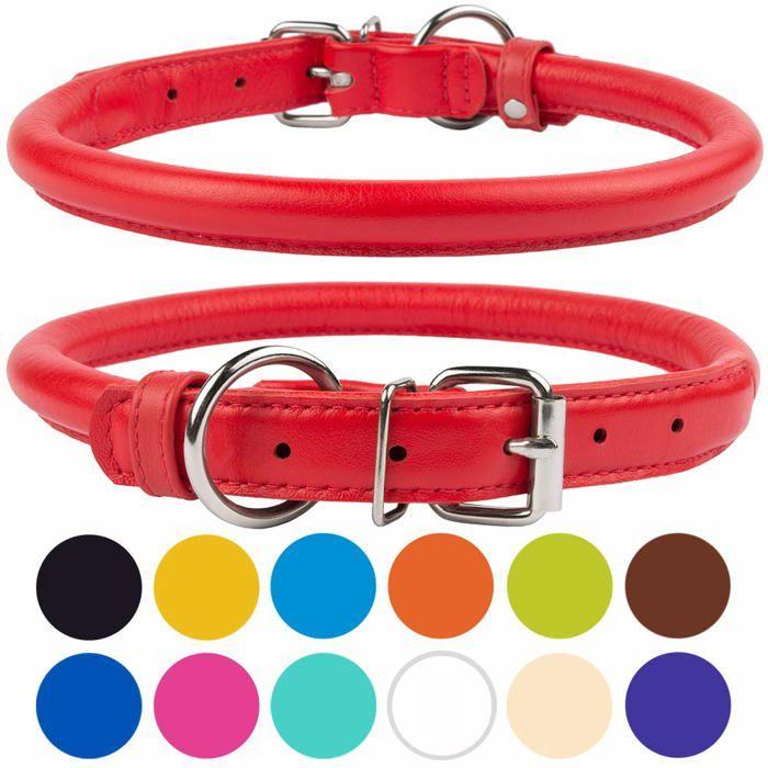 Collier pour chien - Collardirect - 43237-2 - Cuir véritable - Taille 15 cm - Doux et durable