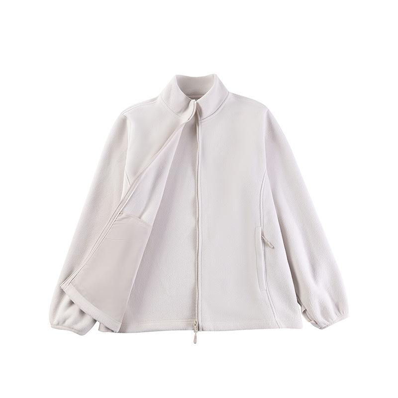 Warm jacket liner women's double-sided thin velvet autumn and winter, outdoor casual fleece jacket fleece jacket