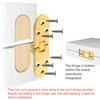4pcs/set Furniture Fittings Folding Hinges 180 Degree Foldable Flap Hinges Table Cabinet Door Hinge For Kitchen Furniture