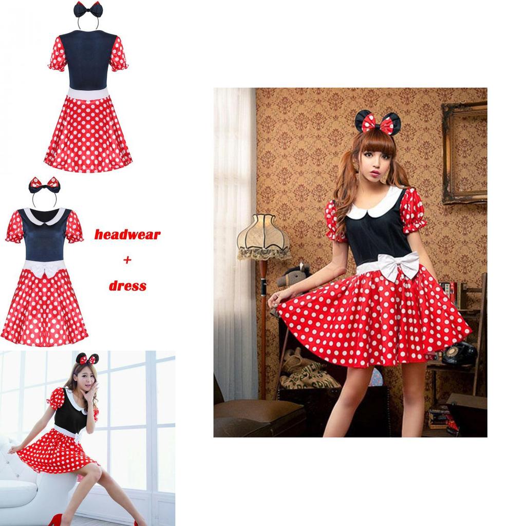 Exquisite Workmanship Minnie Mouse Fancy Dress Perfect For Halloween Parties
