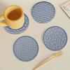 Durable Round Silicone Coasters High Temperature Resistant Thickened Heat Insulation Pad Food Grade 10cm Bowl Pad Home