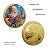 Christmas Santa Claus Commemorative Coin - Holiday Gift and Lucky Medal