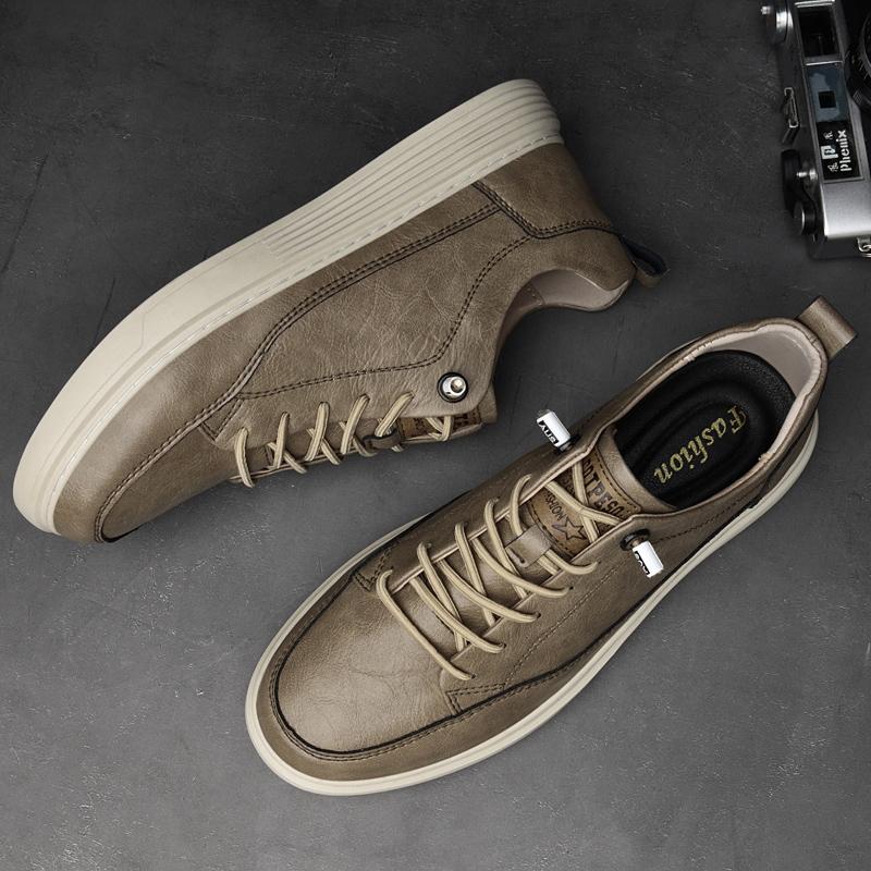 Genuine Leather Man Oxford Shoes Breathable Outdoor Sneakers Classic Mens Casual Shoes Handmade Walking Shoes Leisure Walk Flats