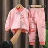 Children's Underwear Sets - Long-sleeved And Long-pants Sets For Boys, Girls' Pure Cotton Pajama Sets In 2-piece Sets
