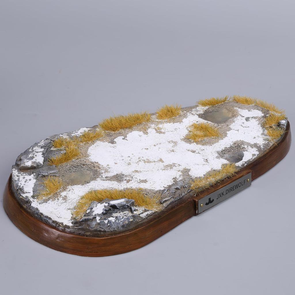 JXK Ice Wolf Wolf Figure Decorative Scene Miniature Resin Desk Birthday Finished Base, Base, Statue, Wolf, Model, Accessory, Ornament, Gift, Painted,