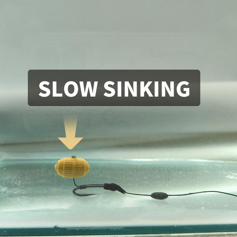 10pcs Carp Fishing Bait Imitation Tiger Nut Slow Sinking Pop Up Boilie For Carp Rig Chod Zig Rig Terminal Tackle Accessories