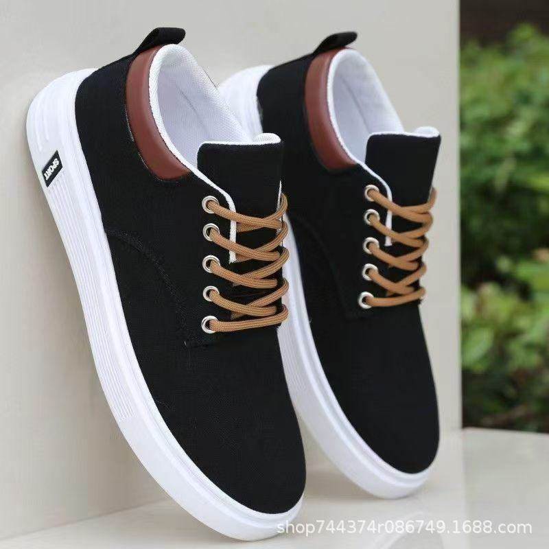 Cloth shoes spring and autumn breathable canvas shoes soft-soled non-slip casual board shoes running shoes