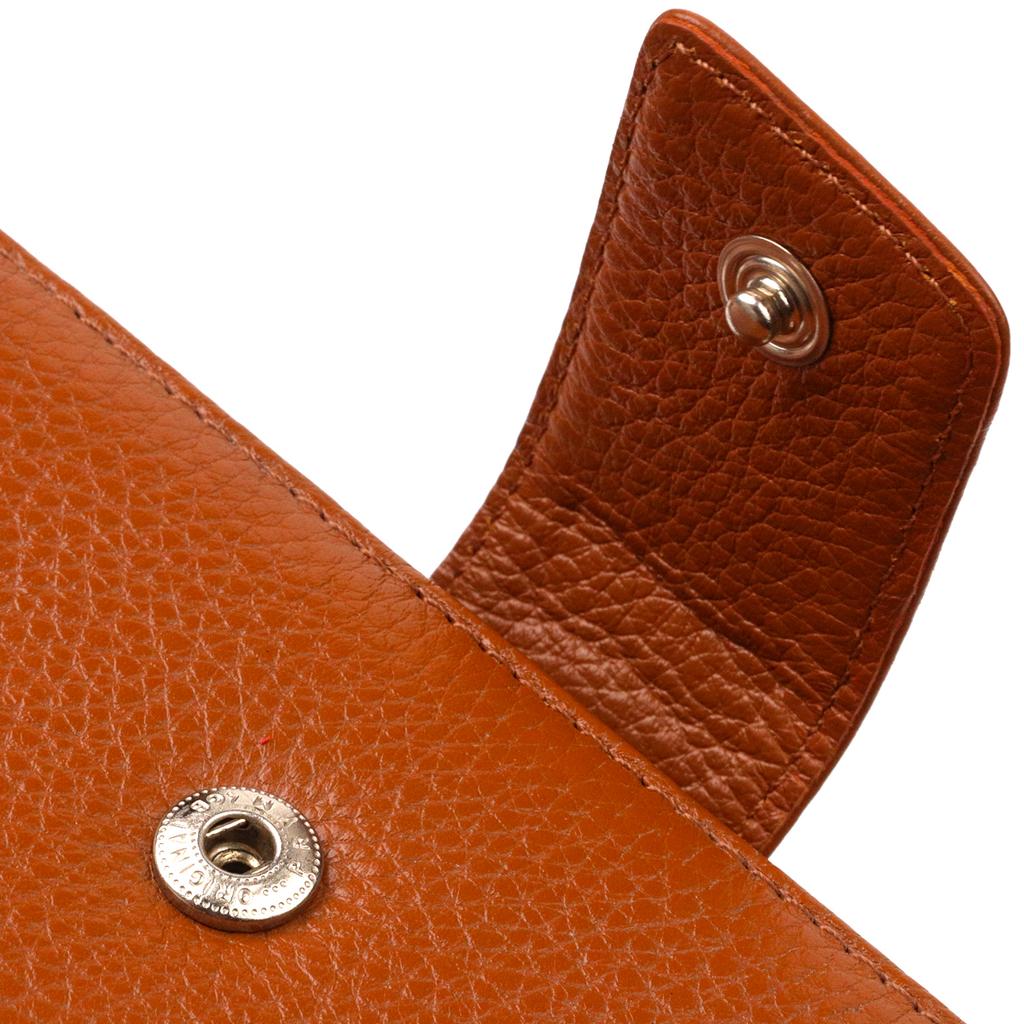 Практичное вертикальное мужское портмоне из натуральной кожи флотар CANPELLINI 21845 Коричневый