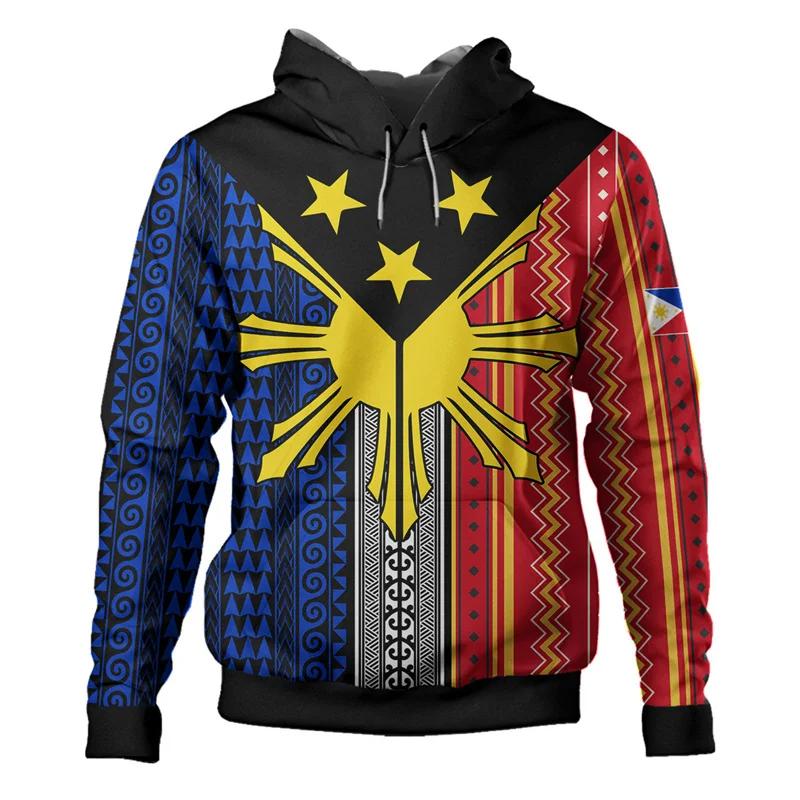 Men's Fiji-style 3D Flag-print Hoodie long-sleeve Pullover with Graphic Print A Comfortable Trendy Choice for Autumn WinterUnisex Woman's