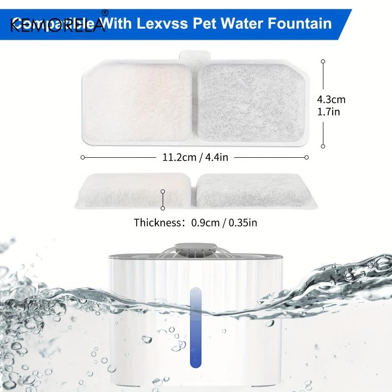 Activated Carbon Cat Water Fountain Filters, 6/12PCS Replacement for Most Pet Water Dispensers - Fit for Clean Drinking Water