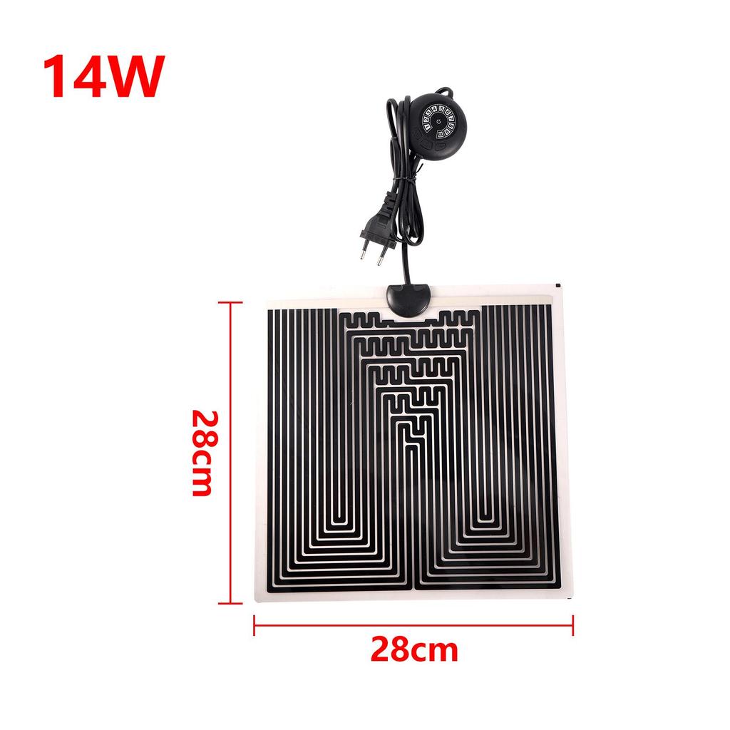 1 szt. Podkładka grzewcza EU Plug Reptile do jaszczurki, żółwia, gadów, ciepła, regulowana, mata grzewcza do małego akwarium