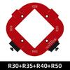 4in1 Woodworking Router Arcs Angle Positioning Template Corner Radius Routers R10-R50 Radius Jig Woodworking Positioning Tool