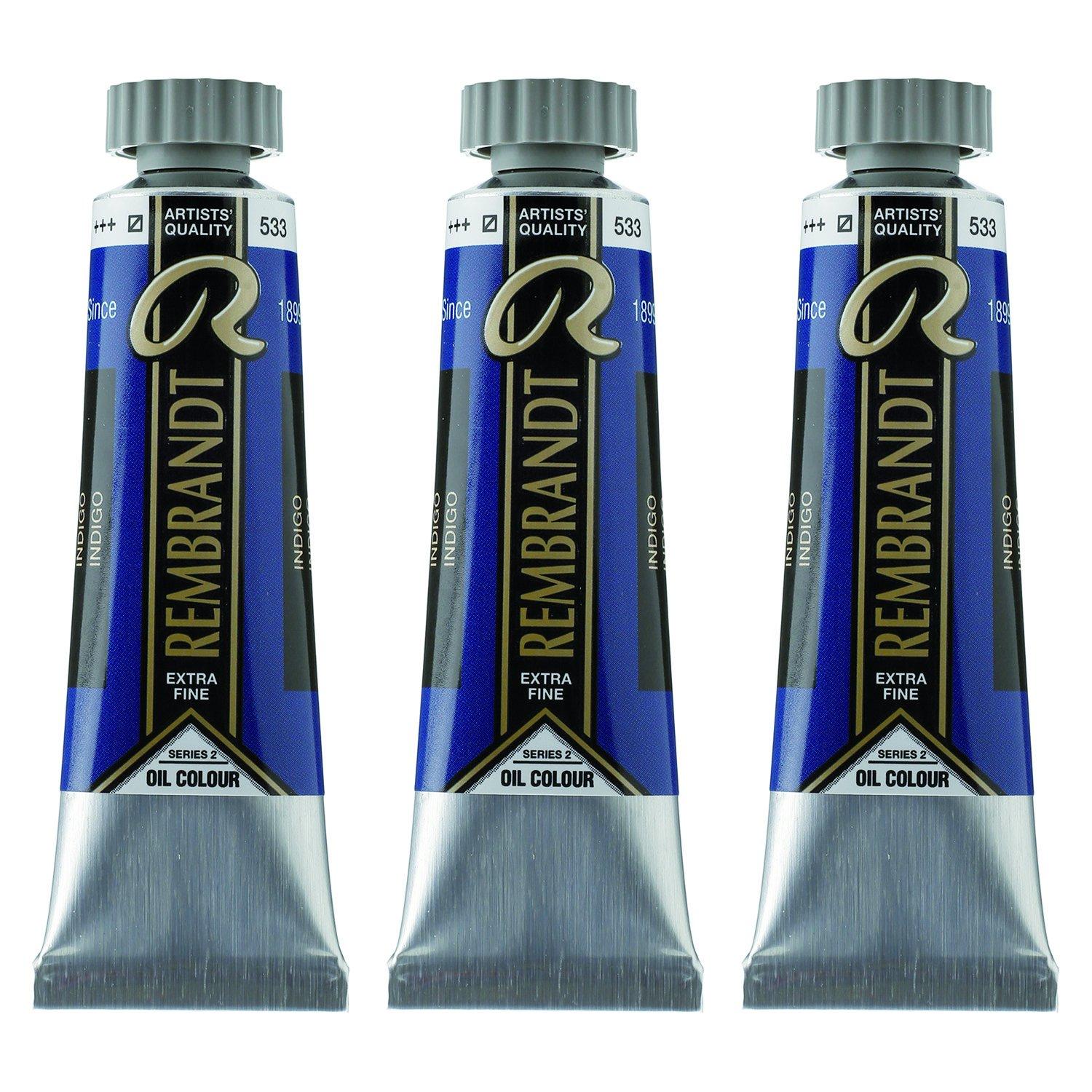 

Talens Rembrandt Oil Paint Set of 3, Indigo, 15ml (No. 5)