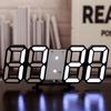 Wall-mounted Digital Desktop Clock Adjustable Luminous Mode Night Light Portable LED Clock  Desk