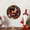 Vintage Santa Claus Metal Wall Art Sign Christmas Home Decor Gift