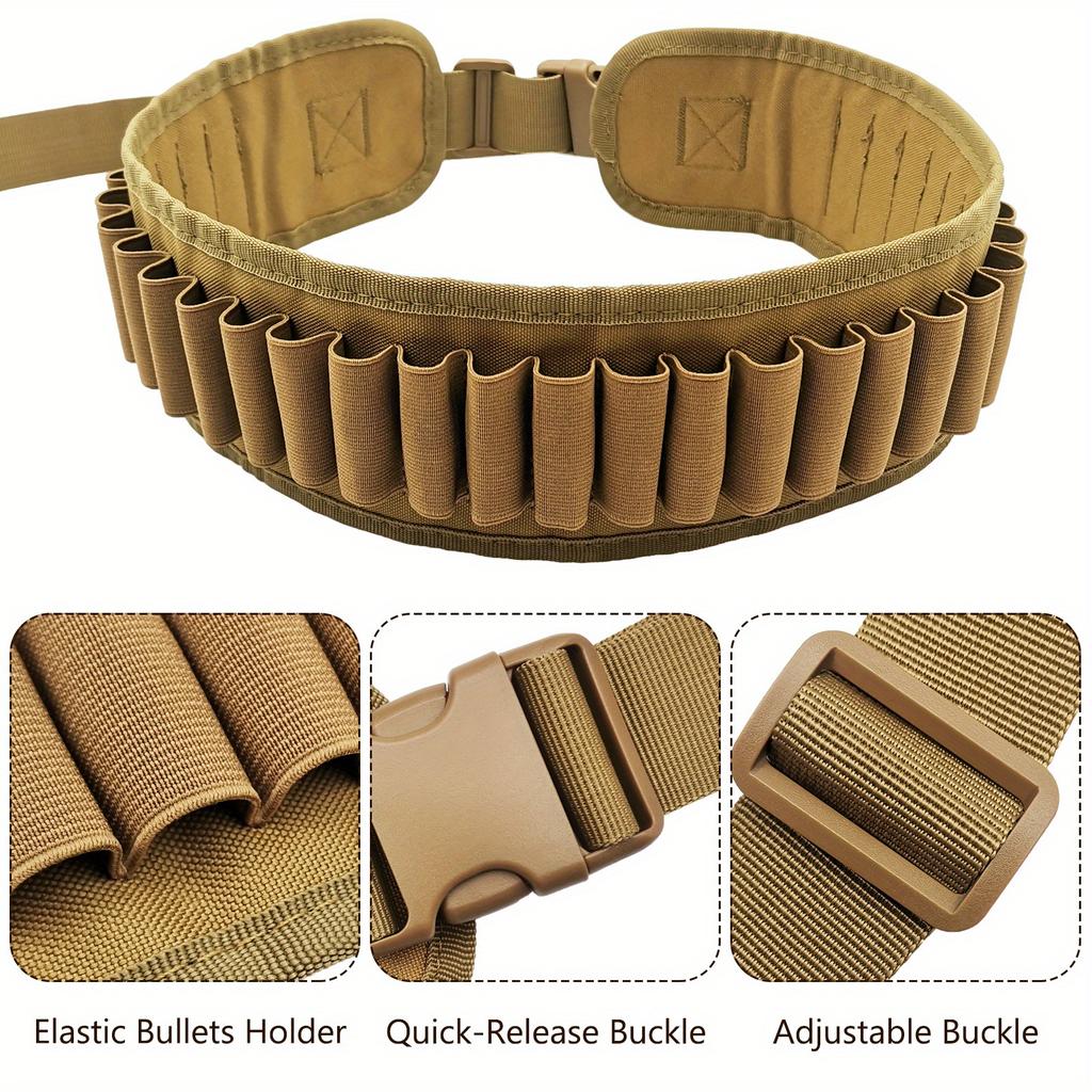 Outdoor Hunting Belt Multi-Function Buckle Nylon Belt Hunting Adjustable Quick Release Buckle Outdoor Hunting Thickened Widened Waistbands