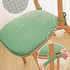 Thickened D-Shape Corduroy Seat Cushion For Dining Chairs,Classic Style,All-Season Comfort, Sewn Seam Closure, Multipurpose Use
