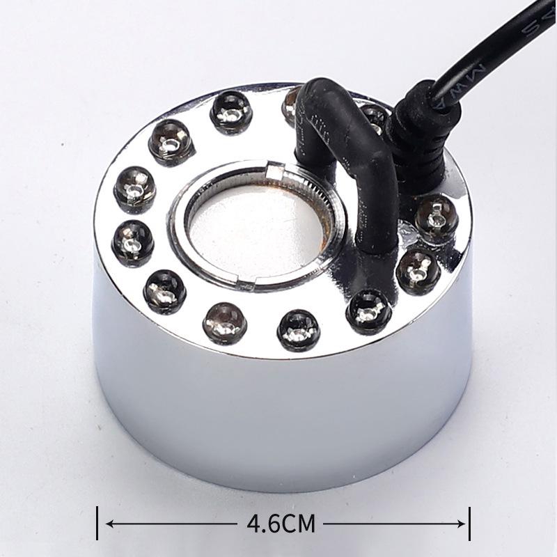 24V Ultrasonic Fog Maker: Plastic Zinc Alloy Atomizing Humidifier with LED EU Transformer (Complete Set)
