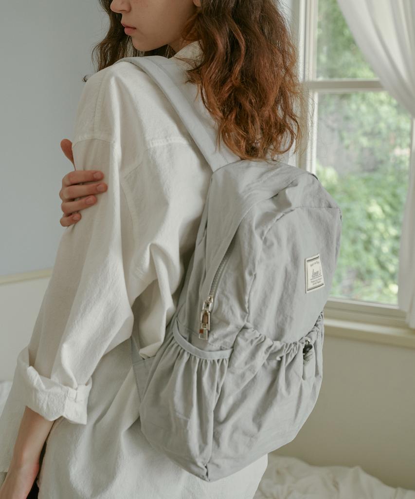Leneeb String Backpack Light Grey