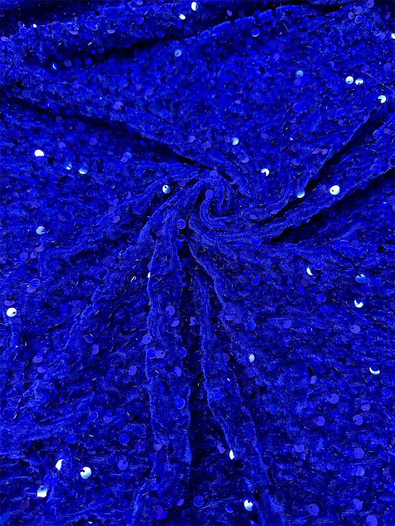 African Velvet Lace Fabric 5 Yards Nigerian Sequins Lace Fabric for Sewing Wedding Luxury Dress French Sequins Material Women