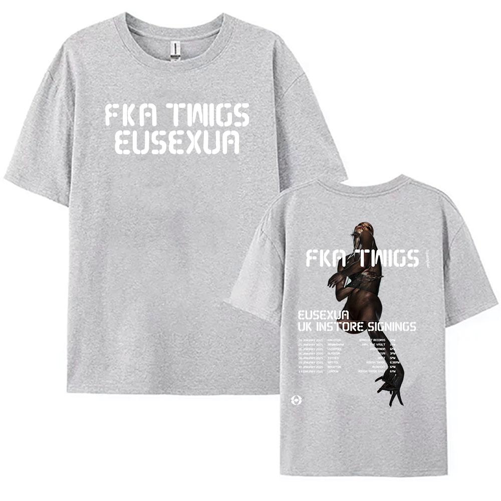 2025 Album Eusexua 2025 Tour Tshirts Singer FKA Twigs Printing Tshirt Cotton Soft Short Sleeve Teeshirt Unisex Streetwear Tees