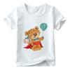 Unisex Childrens Cartoon Bear TShirt Short Sleeve round Neck Numbers 112 Years Old Kids Casual Fashion Clothing