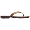 Coach Brianna Round Toe Flat Rubber Sole Flip Flops Women Footwear Brown CZ371-BRN