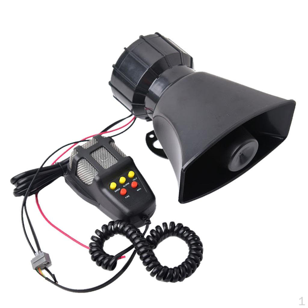 

Universal 12V Fire Loud Speaker Air Horn Black