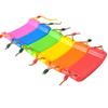 Kids Swing Flying Toy Garden Swing Kids Hanging Seat Toys with Height Adjustable Ropes Indoor Outdoor Toys Rainbow Curved Board