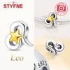 Copper Twelve Constellations Charms Shiny Star Copperbead Fit Original Bracelet Diy Fine Jewelry Gift For Women Making