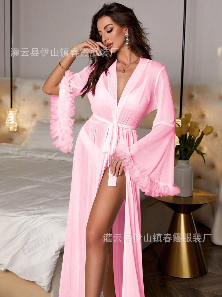 New nightgown sexy pajamas elegant robe women