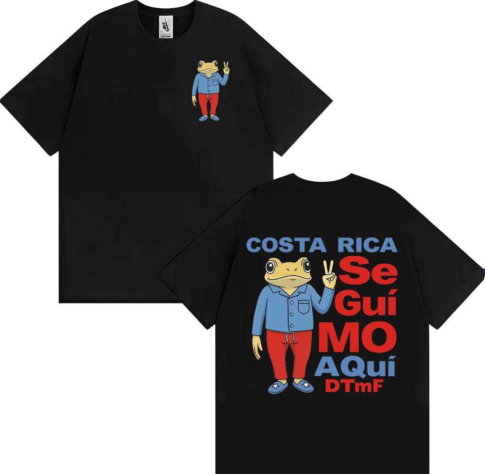 

Bad Bunny Debi Tirar Mas Fotos DTMF T Shirt Costa Rica Se Gui Mo Aqui T-shirts Men Women Vintage 90s Cartoon Short Sleeve Tsh... S разноцветный