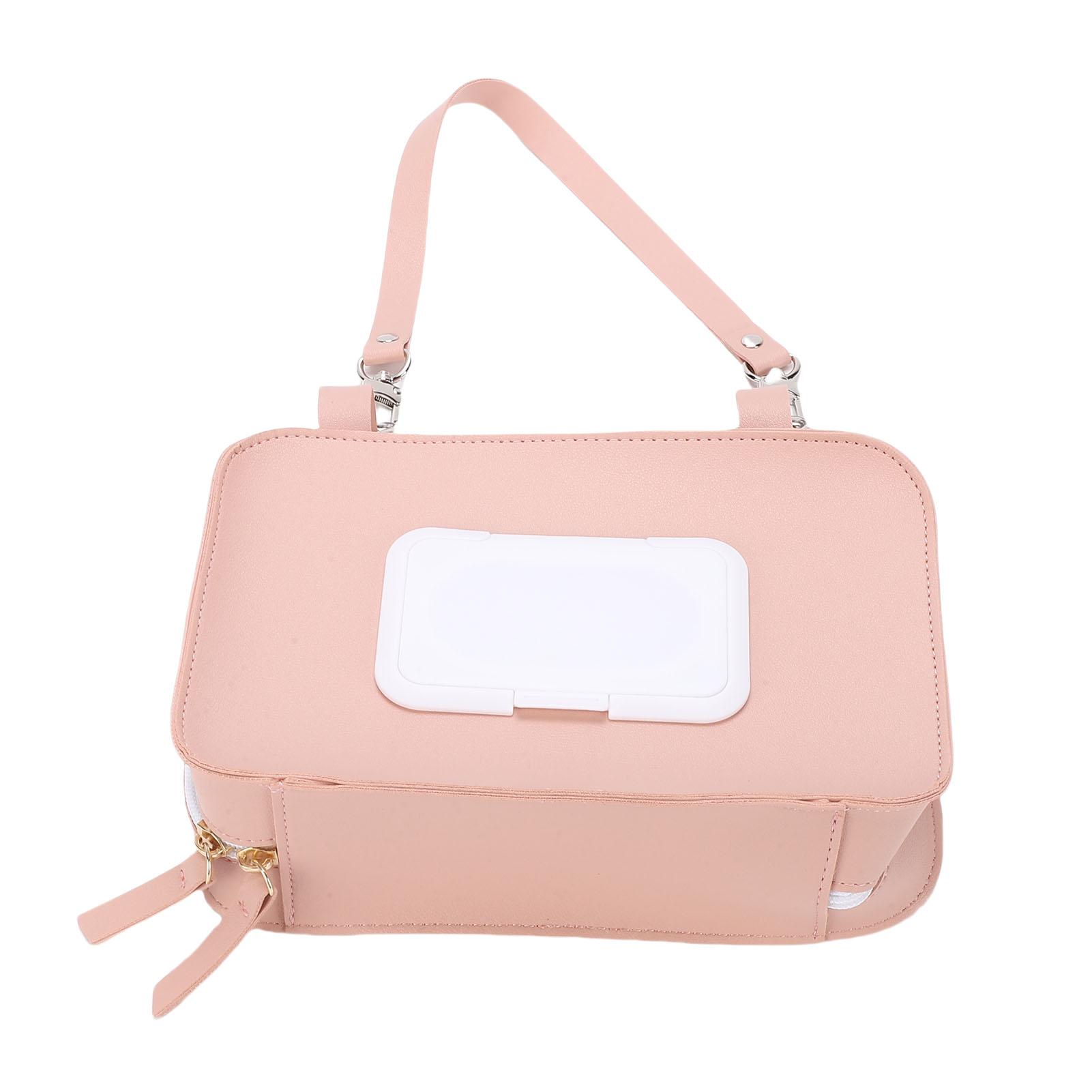 

Сумка-органайзер для подгузников с диспенсером для салфеток, стильная из ПУ кожи, для детской коляски, чехол-органайзер для влажных салфеток, для путешествий и прогулок