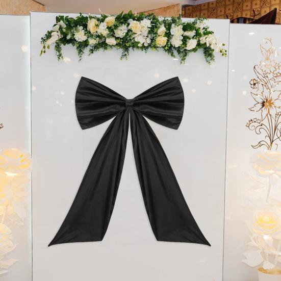 Velká saténová mašle dekorace Narozeninová oslava Pokoj Pozadí Dekorace Obří nástěnná mašle pro Baby Shower Svatební sprchu Promoci Svatbu Rozlučku se svobodou