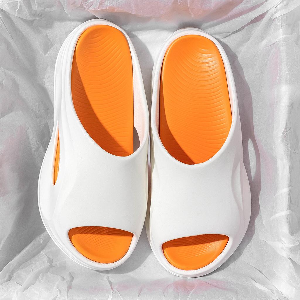 Summer Men Home Slippers Thick Bottom Beach Outdoor Slides Fashion Comfortable Non-slip Slippers Breathable Casual Women Indoor Slippers
