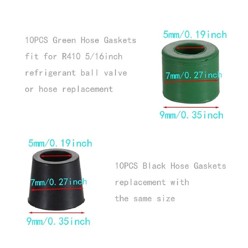 46PCS of Bag Air Conditioning Valve Core Kit,R134a R22 R410 A/C Refrigeration Valve Core Remover taller Tool Hose Gaskets Set