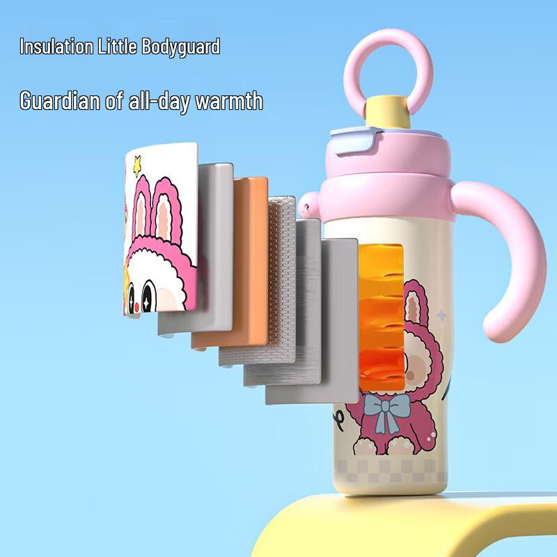 OLOEY Insulated Tumbler with Straw and Loop Handle