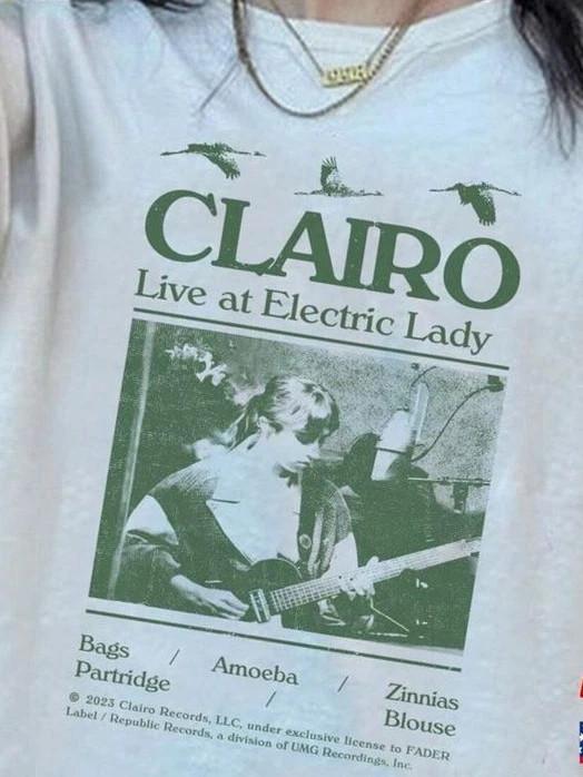 Clairo Sling Album Live At Electric Lady Cotton T Shirt Full Size Unisex T-Shirt XXL