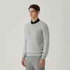 FERRAROMILANO Double Collar Round Sweater L/Grey (Amserd30132)