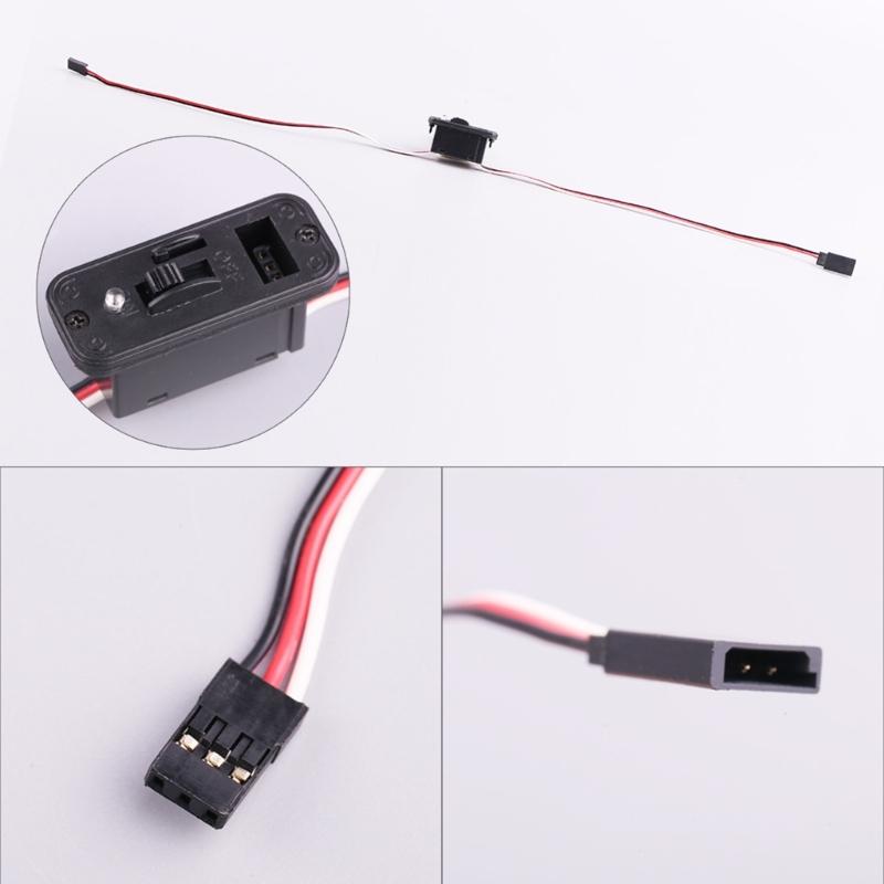 Przełączniki TOC ze zdalnym sterowaniem, przedłużacz kabla Futaba Style ze wskaźnikami LED do samochodów ciężarowych, gąsienicowych, buggy, złączy