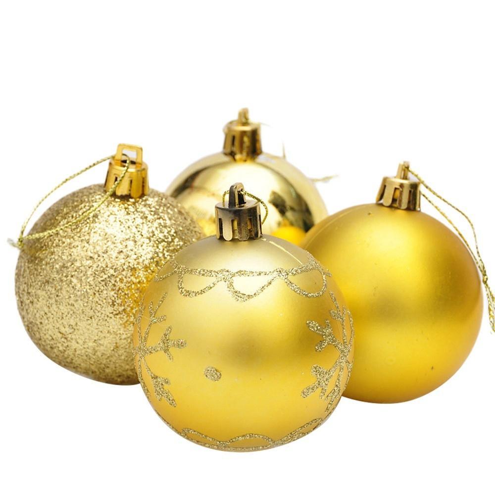 4Pcs Christmas Balls Baubles Party Xmas Tree Decorations Hanging Ornament Decor
