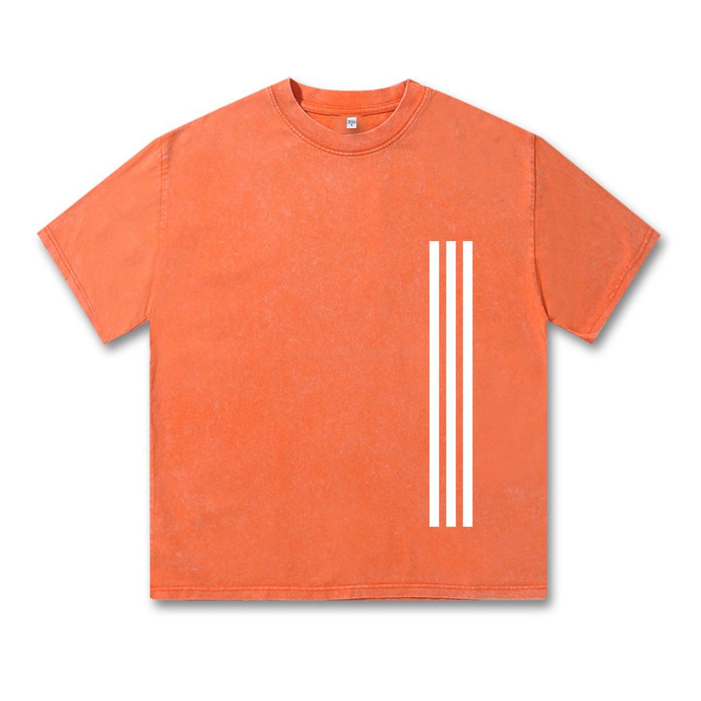 Retro Washed Vintage T-Shirt High Quality T Shirts Summer Oversized Short Sleeve Clothes Retro Washed Cotton Loose Street Tops