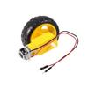4 Sets Durable Ratio 1:48 TT Motor Dual Shaft 200RPM Tire Wheel Kit DC 3-6V RC Vehicle Accessories for Smart Car Robot