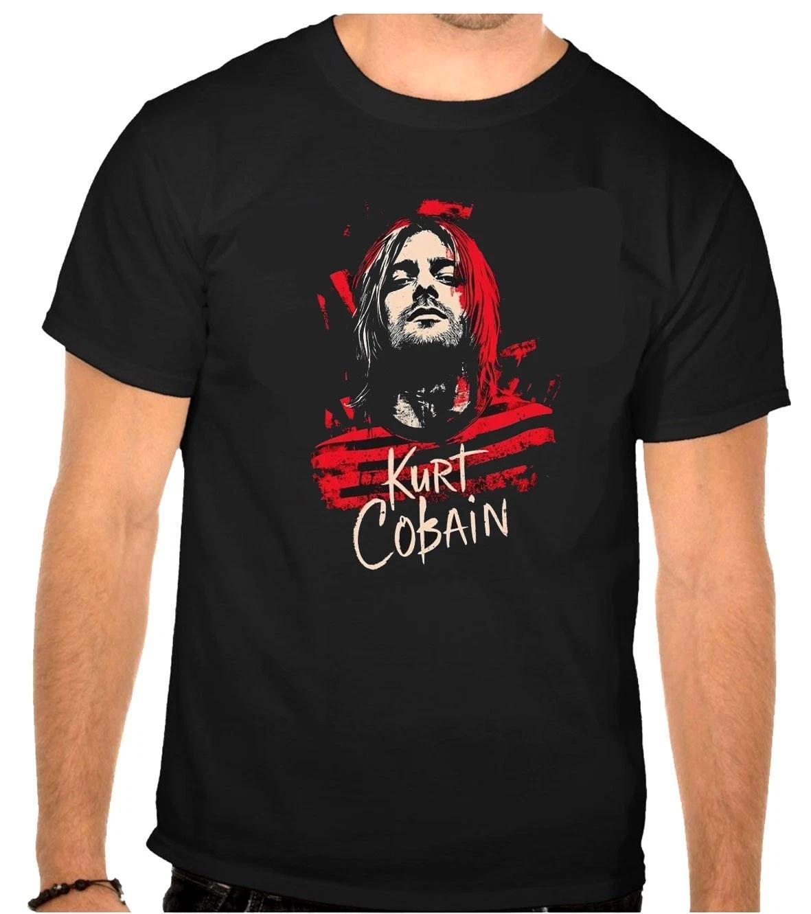 Kurt Cobain Rock Music Logo schwarz T-Shirt -1303 XXXXL