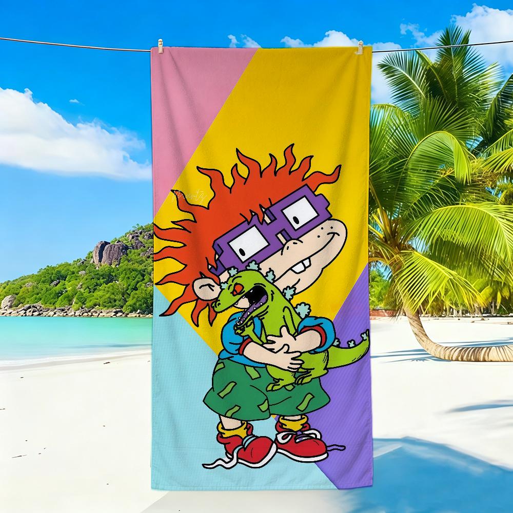 Anime R-RUGRATS-S Towel Sports Quick Dry Travel Camping Sandproof Soft Light Large Beach Towel