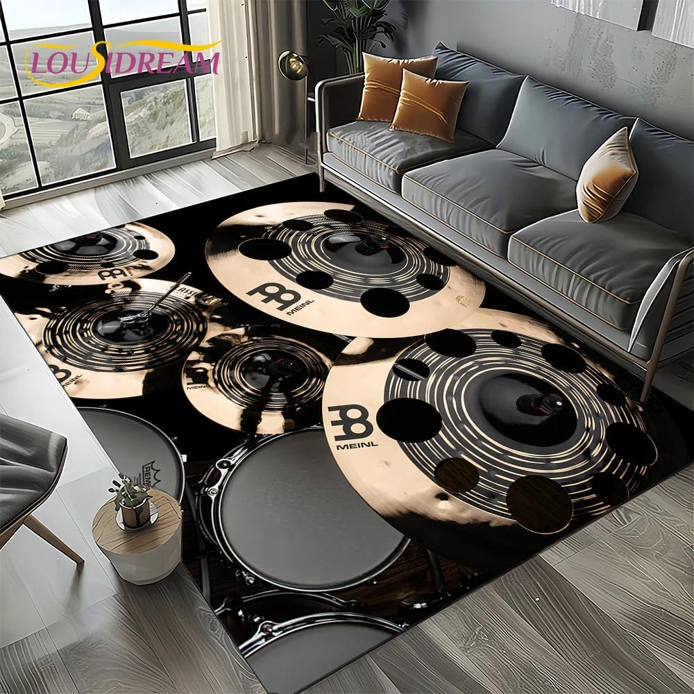 27 Style New Cymbal DW Drum Kit Drum Set Music Instruments Carpet Rug for Living Room Bedroom Home Sofa,Kids Non-slip Floor Mat