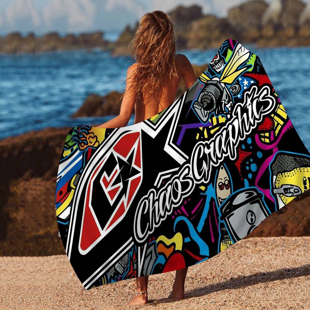 Troy Lee Design Fashion Beach Towel Colorful Bath Towels for Girl Microfiber Quick Dry Custom Sand Free Beach Yoga Spa Gym Pool