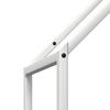 Firewood Rack White 40 x 25 x 120 cm Cold Rolled Steel