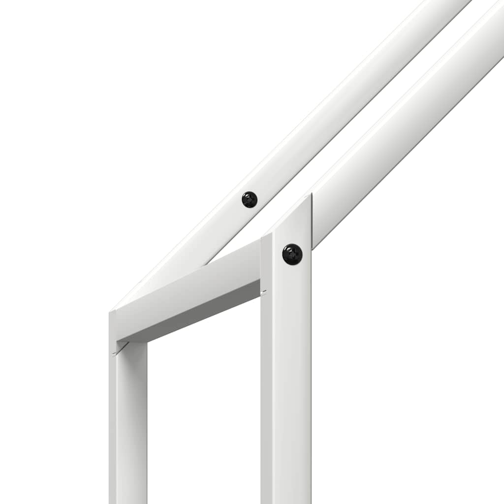 Firewood Rack White 40 x 25 x 120 cm Cold Rolled Steel