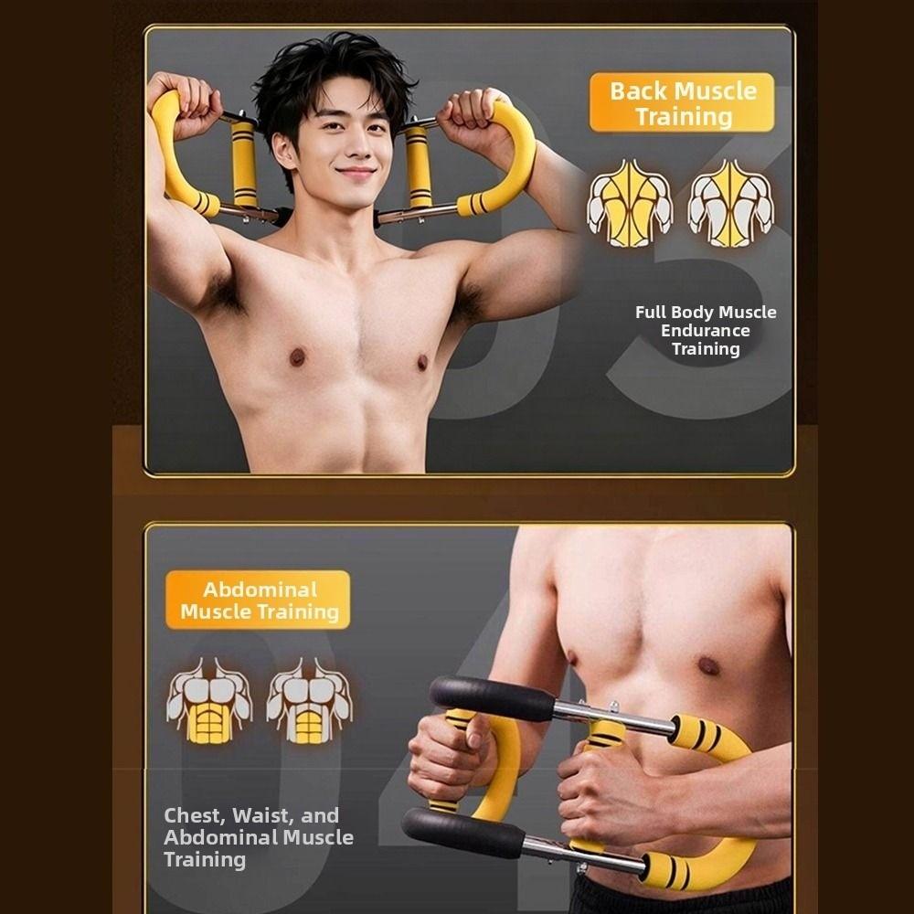 3 Adjustable Levels U-shaped Arm Exerciser Multi-Function Chest Expander Fitness Equipment
